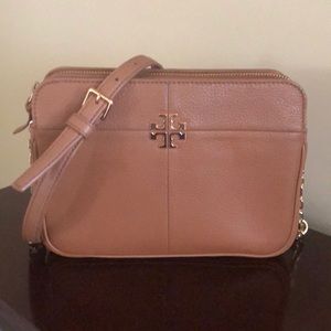Tory Burch Ivy Micro Crossbody Bag-Bark
